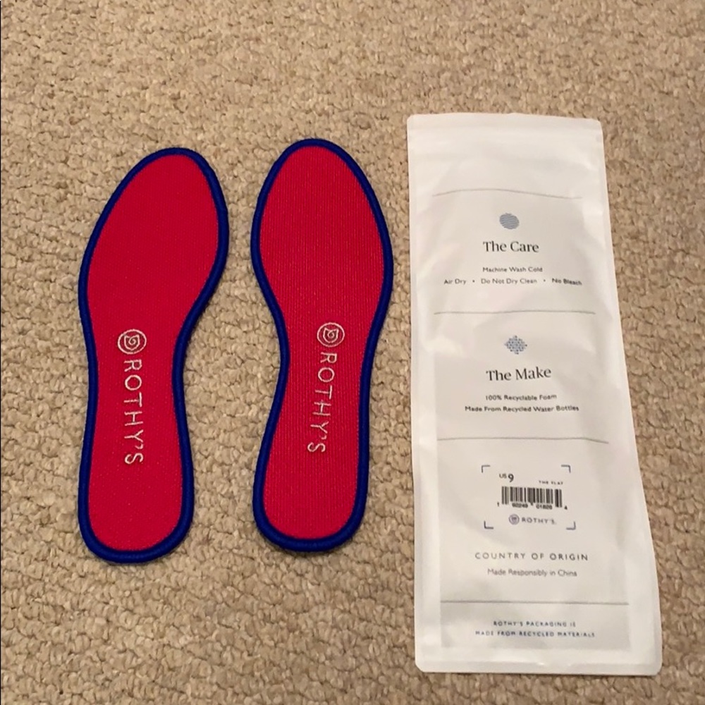 Rothy’s hot pink insoles